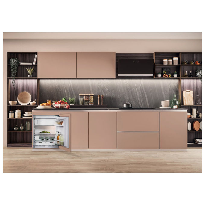 Hotpoint HABUF011 Frigorifero da Incasso 126 Litri Classe E 41 dB Grigio