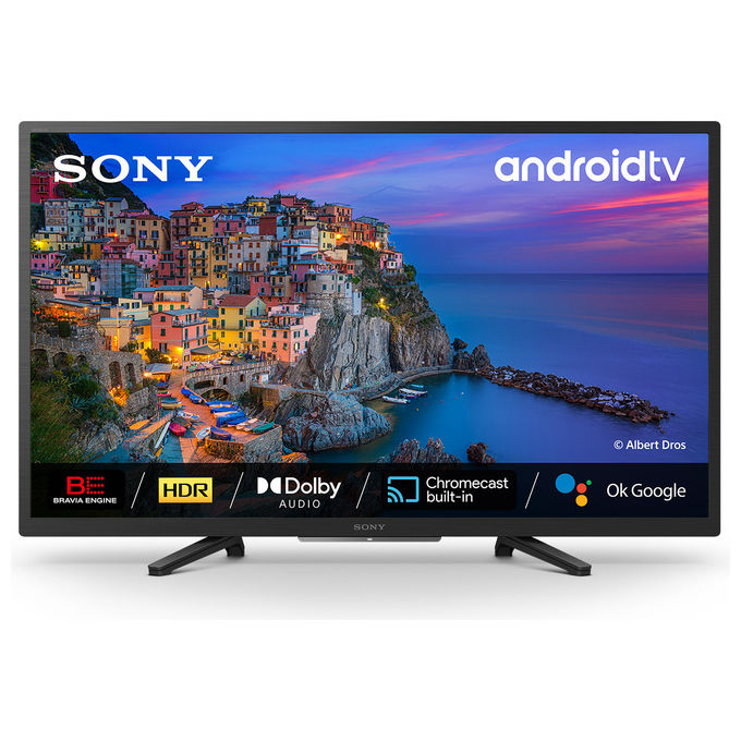 Sony KD32W800P1AEP BRAVIA TV LED 32'' HD Ready Android TV HDR Direct-LED Smart TV colore Nero