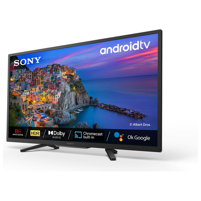 Sony KD32W800P1AEP BRAVIA TV LED 32'' HD Ready Android TV HDR Direct-LED Smart TV colore Nero