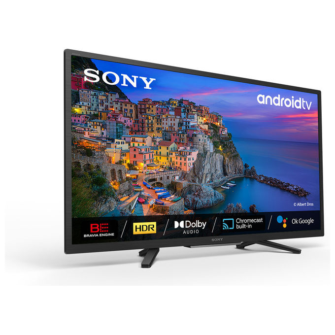 Sony KD32W800P1AEP BRAVIA TV LED 32'' HD Ready Android TV HDR Direct-LED Smart TV colore Nero