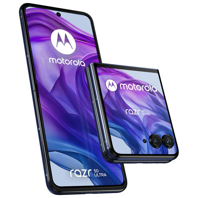Motorola Razr 50 Ultra, 6.9 Pollici, Doppia SIM, Android 14 5G, Blu Marino