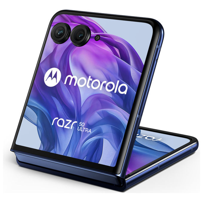 Motorola Razr 50 Ultra, 6.9 Pollici, Doppia SIM, Android 14 5G, Blu Marino