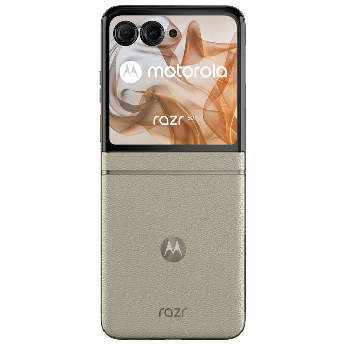 Motorola, Razr 50, Smartphone Pieghevole, 256 GB, 8 GB RAM, 6.9'', Doppia SIM, 5G, Sabbia