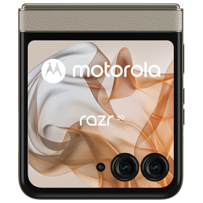 Motorola, Razr 50, Smartphone Pieghevole, 256 GB, 8 GB RAM, 6.9'', Doppia SIM, 5G, Sabbia