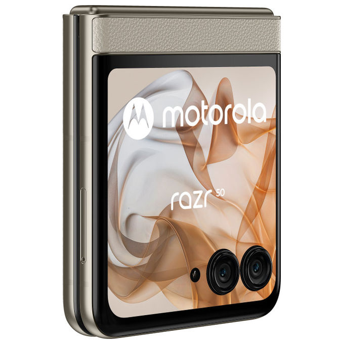 Motorola, Razr 50, Smartphone Pieghevole, 256 GB, 8 GB RAM, 6.9'', Doppia SIM, 5G, Sabbia