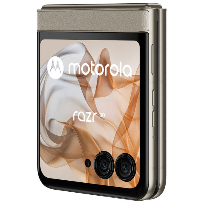 Motorola, Razr 50, Smartphone Pieghevole, 256 GB, 8 GB RAM, 6.9'', Doppia SIM, 5G, Sabbia