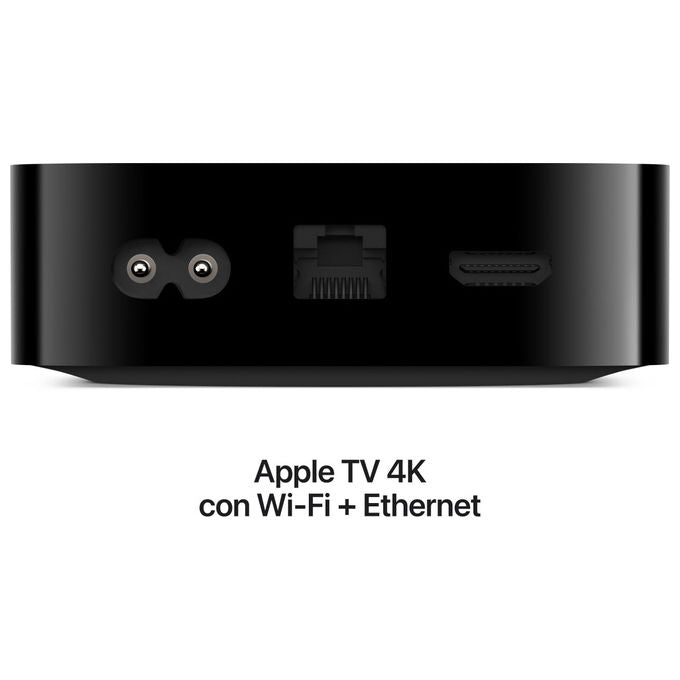 Apple, Apple TV 4K, Wi-Fi + Ethernet, 128GB, Nero Argento