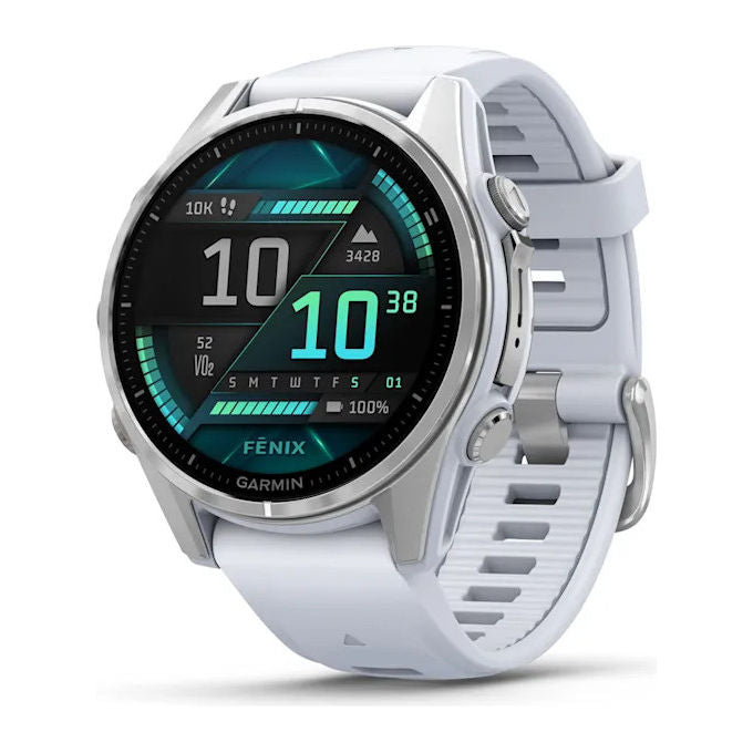 Garmin, Fenix 8 AMOLED, 43mm, Argento, Orologio GPS con Wi-Fi