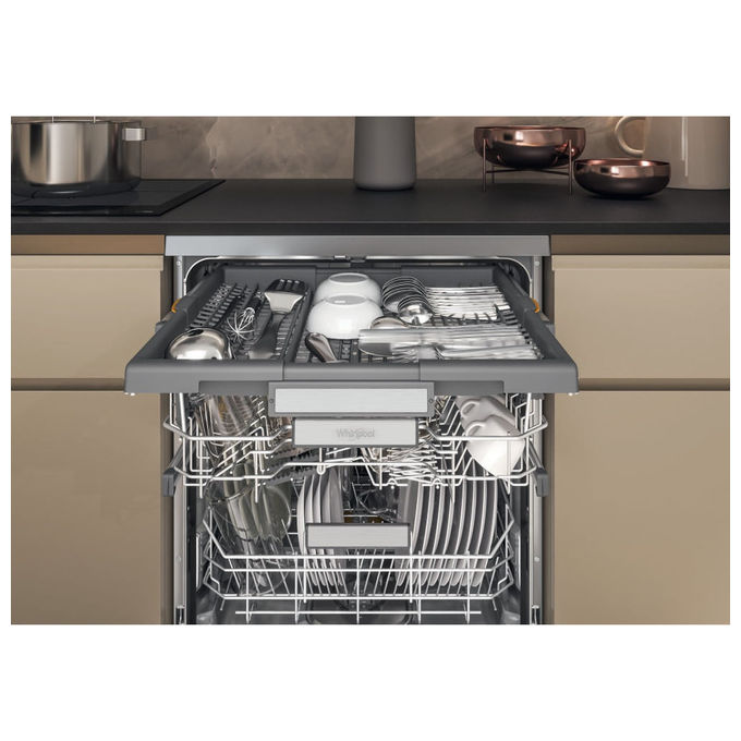 Whirlpool W7F HS51 X MaxiSpace Lavastoviglie Libera Installazione 15 coperti Classe B 41 dB Aquastop (85x60x59 cm) colore Inox