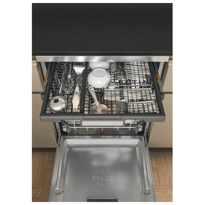 Whirlpool W7F HS51 X MaxiSpace Lavastoviglie Libera Installazione 15 coperti Classe B 41 dB Aquastop (85x60x59 cm) colore Inox