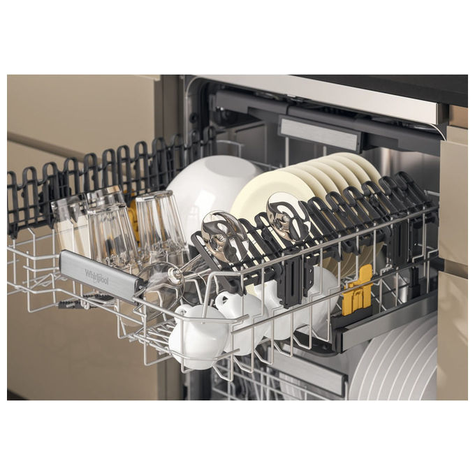 Whirlpool W7F HS51 X MaxiSpace Lavastoviglie Libera Installazione 15 coperti Classe B 41 dB Aquastop (85x60x59 cm) colore Inox
