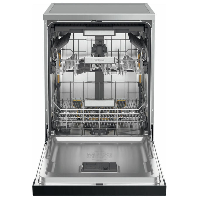 Whirlpool W7F HS51 X MaxiSpace Lavastoviglie Libera Installazione 15 coperti Classe B 41 dB Aquastop (85x60x59 cm) colore Inox