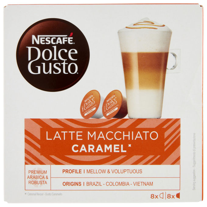 Nescafé, Dolce Gusto Latte Macchiato Caramello, 16 Capsule