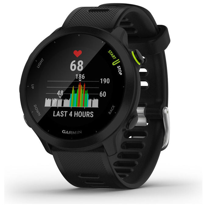 Garmin 010-02562-10 Forerunner 55 Smartwatch GPS Cardiofrequenzimetro Bluetooth 42 mm colore Nero