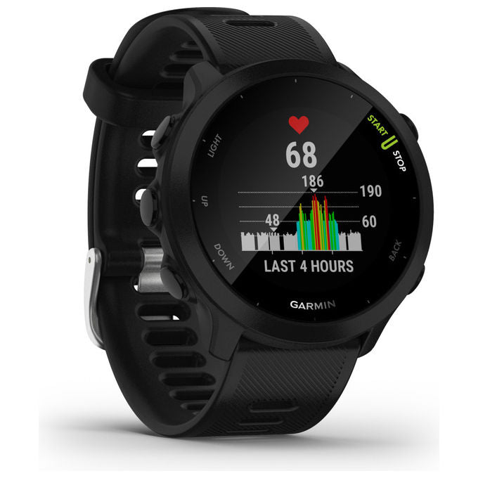 Garmin 010-02562-10 Forerunner 55 Smartwatch GPS Cardiofrequenzimetro Bluetooth 42 mm colore Nero
