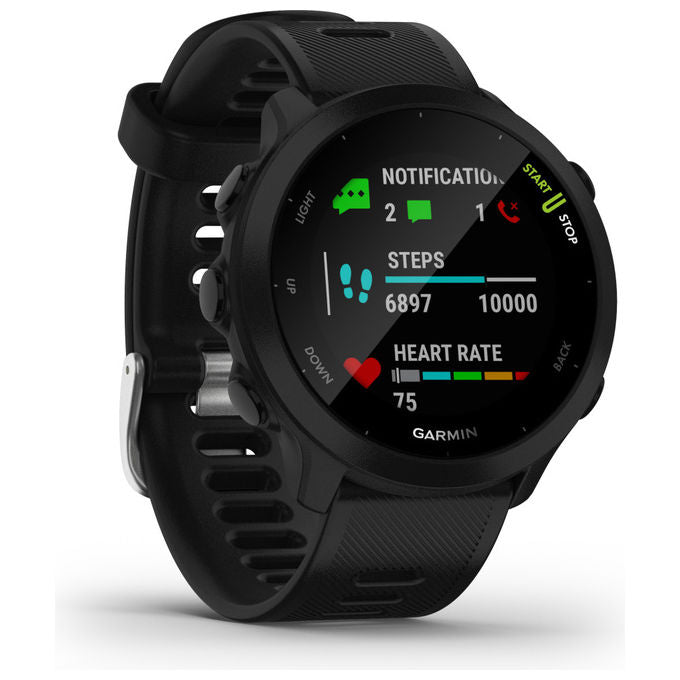 Garmin 010-02562-10 Forerunner 55 Smartwatch GPS Cardiofrequenzimetro Bluetooth 42 mm colore Nero