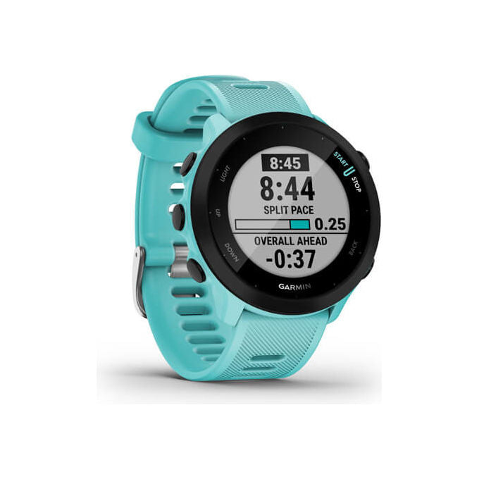 Garmin 010-02562-12 Forerunner 55 Smartwatch GPS Cardiofrequenzimetro 42 mm 14 giorni autonomia colore Turchese