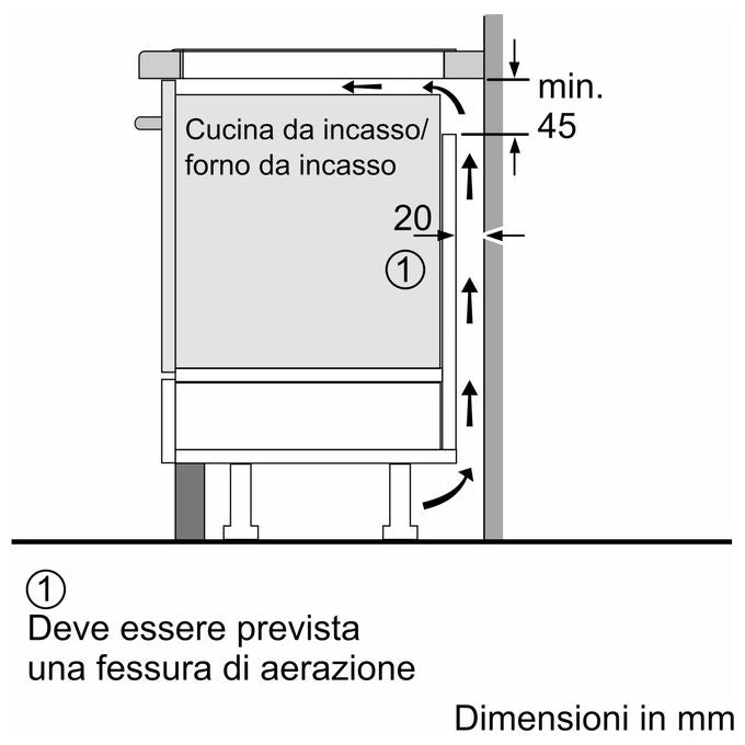 Bosch PVS61RBB5E Serie 4 Piano cottura a induzione 60 cm 4 zone CombInduction PowerBoost Touch Control colore Nero