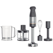 Kenwood HBM60307GY Triblade XL+ Mixer a Immersione 1000W con Tritatutto 0,5L Bicchiere 1L e Frusta colore Grigio