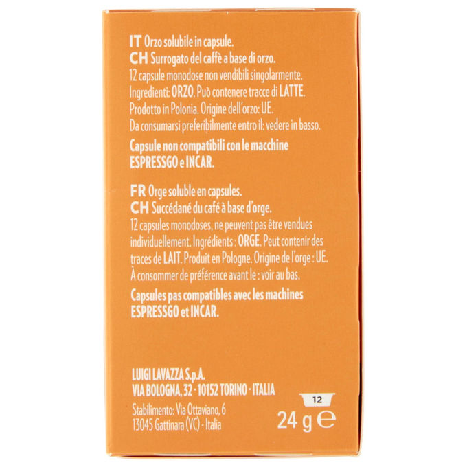 Lavazza A Modo Mio, Orzo, 12 Capsule