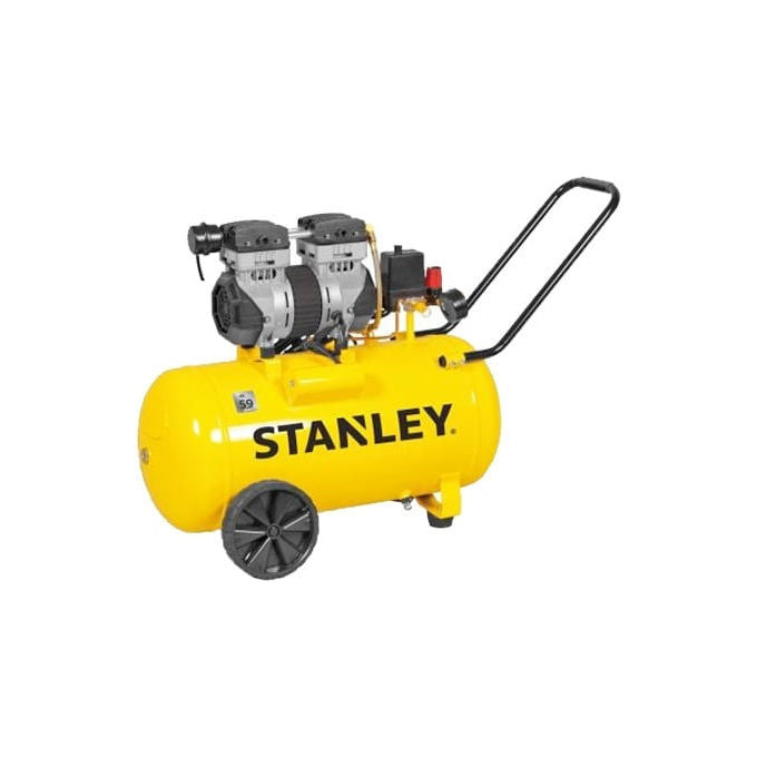 Stanley DST150-8-50 Siltek Compressore Silenziato Oil-Less 50 L 8 bar 1.3 HP 79 dB colore Giallo