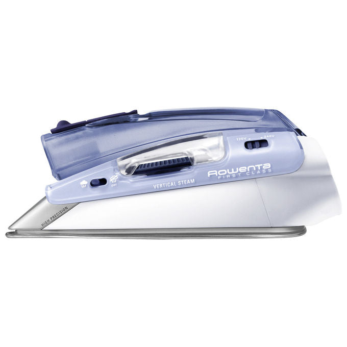 Rowenta First Class DA1510, Ferro da Stiro da Viaggio, 1000 W, Doppia Tensione, Lilla-Bianco-Blu