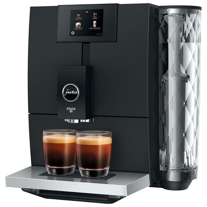 Jura ENA 8 Full Nordic White Macchina da caffe' Automatica 1,1 L 15 bar 1450 W 15 Specialita' Macinacaffe' P.A.G. Display Touch colore Bianco Nero