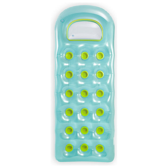 Intex, Materassino Gonfiabile 18 Buchi Con Oblo', 188 x 71 cm