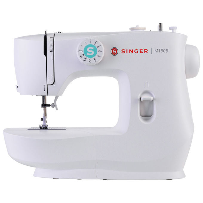 Singer M1505 Macchina da Cucire Elettrica 6 Punti Asola Automatica 4 Tempi Braccio Libero colore Bianco