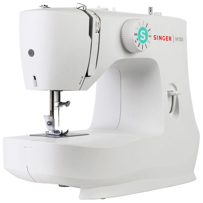 Singer M1505 Macchina da Cucire Elettrica 6 Punti Asola Automatica 4 Tempi Braccio Libero colore Bianco