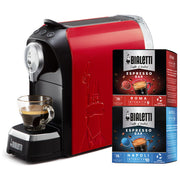 Bialetti 098150520-NP Super Macchina da caffe' a Capsule 0,7 L 20 bar 1200 W 32 Capsule Incluse colore Rosso