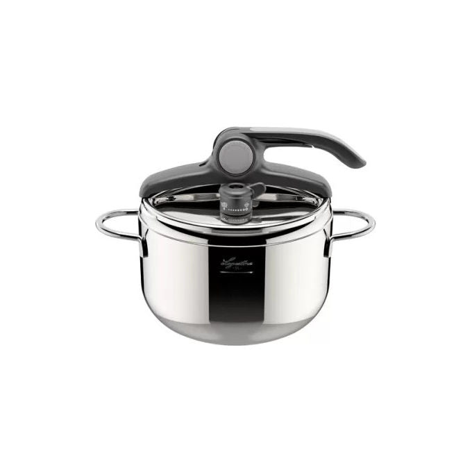 Lagostina Amica Lagoeasy'Up, Pentola a Pressione 5 Litri, Acciaio Inox