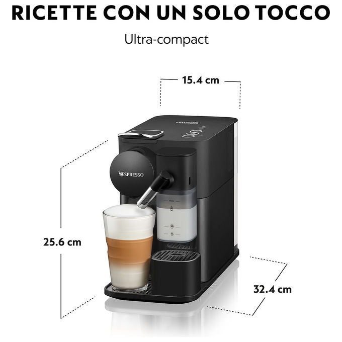 De'Longhi EN510.B Lattissima One Macchina da caffe' Automatica Capsule 1 L 19 bar 1450 W One-Touch colore Nero