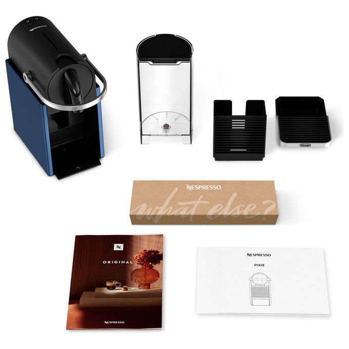 De'Longhi EN127.BL Pixie Macchina da caffe' a Capsule Automatica 1 L 19 bar 1260 W colore Nero Blu Argento