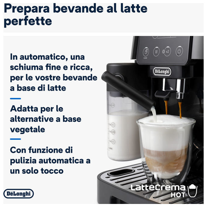 De'Longhi ECAM220.60.B Magnifica Start Macchina da caffe' Automatica 1,8 L 15 bar 1450 W 4 bevande one touch Cappuccinatore colore Nero