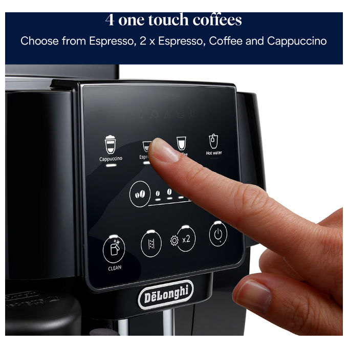 De'Longhi ECAM220.60.B Magnifica Start Macchina da caffe' Automatica 1,8 L 15 bar 1450 W 4 bevande one touch Cappuccinatore colore Nero