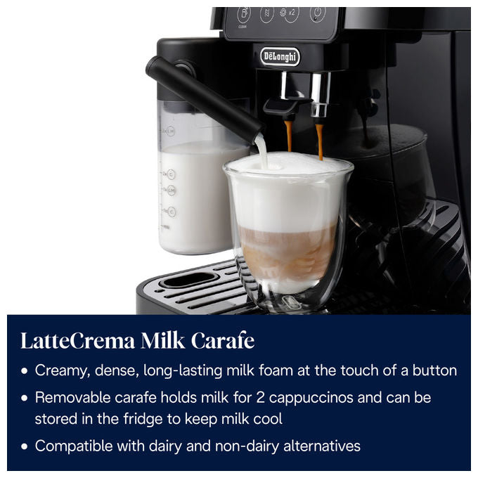 De'Longhi ECAM220.60.B Magnifica Start Macchina da caffe' Automatica 1,8 L 15 bar 1450 W 4 bevande one touch Cappuccinatore colore Nero