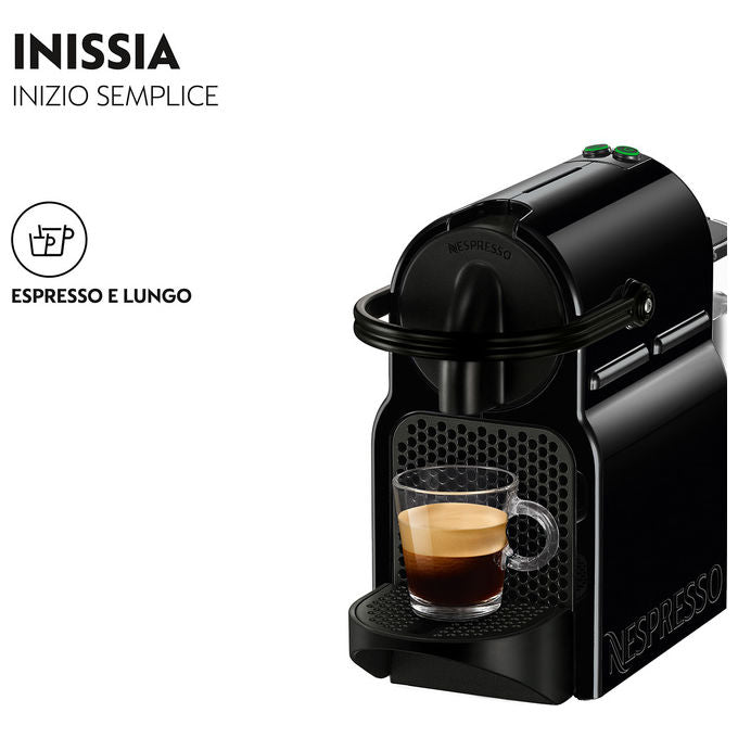 DeLonghi Inissia EN 80.B, Macchina Caffe' a Capsule, Automatica-Manuale, Nera