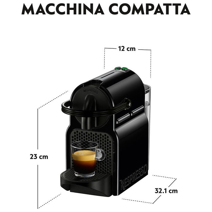 DeLonghi Inissia EN 80.B, Macchina Caffe' a Capsule, Automatica-Manuale, Nera