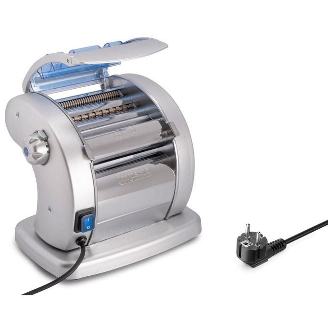 Imperia 3700 PastaPresto Macchina per la Pasta Elettrica 3 Formati 6 Spessori Sfoglia Made in Italy colore Grigio Argento