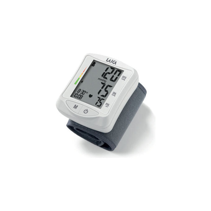 Laica, Misuratore Pressione Polso BM1006, Automatico, Display LCD, Grigio Bianco