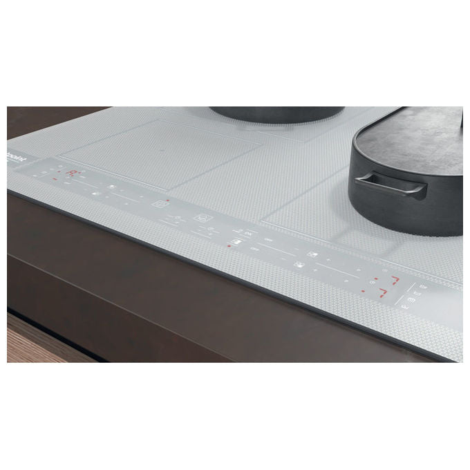 Hotpoint, Piano Cottura a Induzione HB 8460B NE-W, 59 cm, Bianco, 4 Zone, Comandi Touch