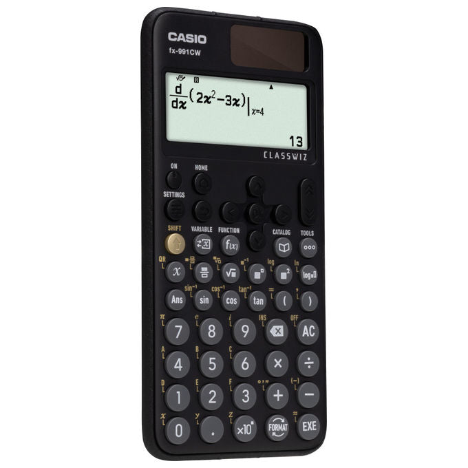 Casio, Calcolatrice Scientifica FX-991CW ClassWiz, Display LCD, Nero