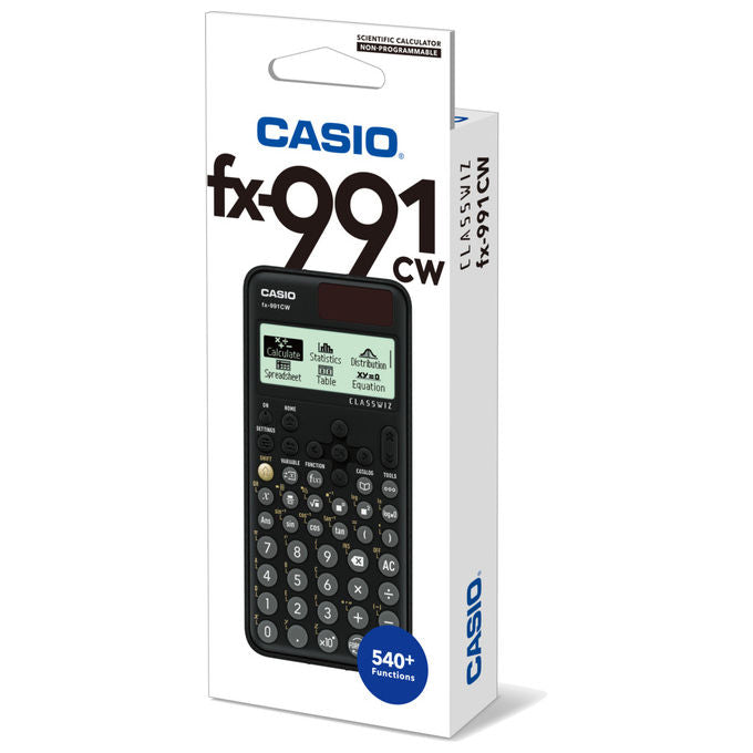 Casio, Calcolatrice Scientifica FX-991CW ClassWiz, Display LCD, Nero