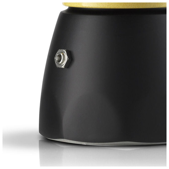 Bialetti, Moka Orzo Express Gran Gala 2 Tazze, Alluminio, Gialla