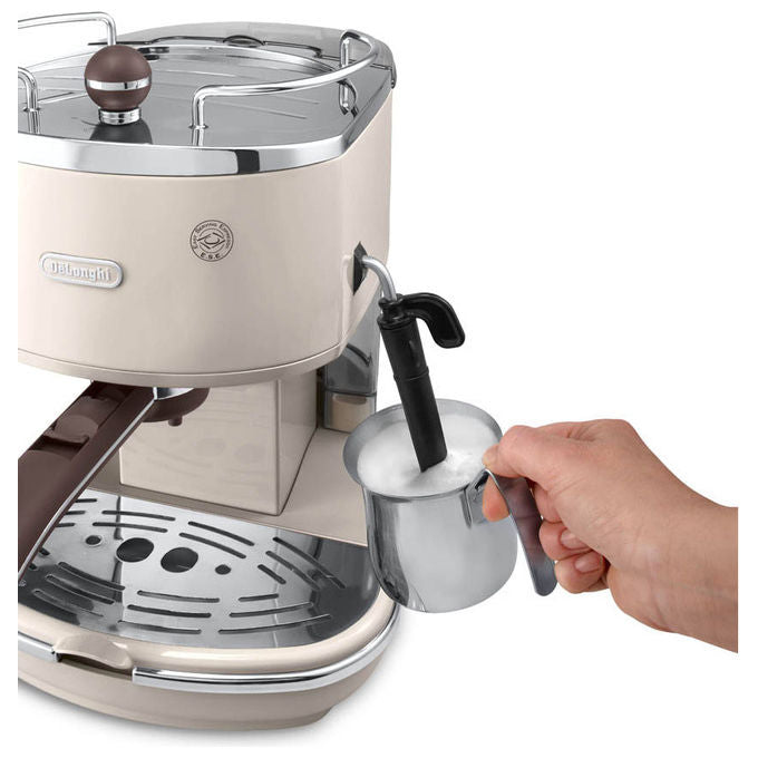 De'Longhi Icona Vintage ECOV 311.BG, Macchina Espresso, Beige, 1.4 L