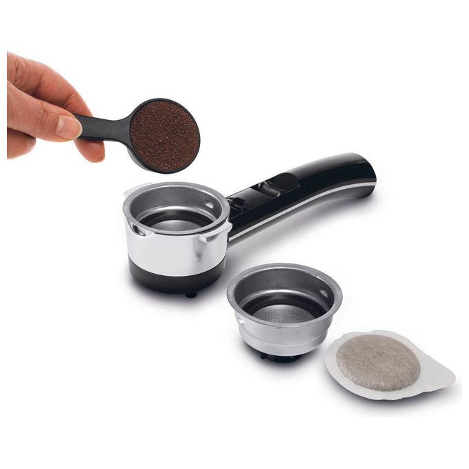 De'Longhi, Macchina Espresso Manuale, Icona Classic, Nero, Acciaio Inox
