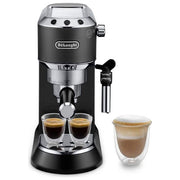 DeLonghi Dedica Style EC685.BK, Macchina Espresso Manuale, Nero-Cromo, 1.1L