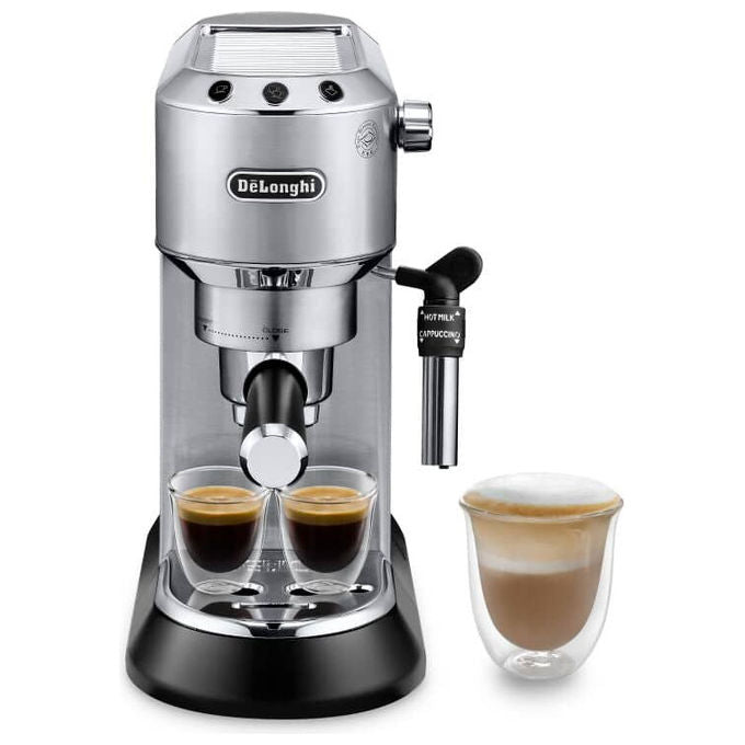 DeLonghi Dedica Style EC685.M, Macchina per Espresso Manuale-Automatica, Argento