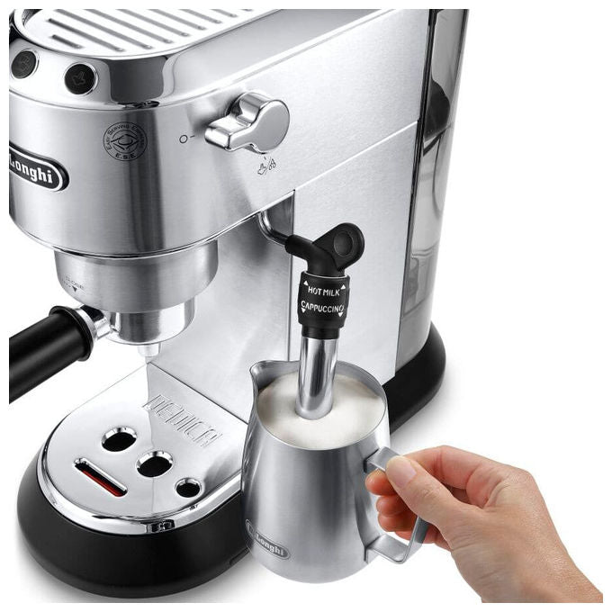 DeLonghi Dedica Style EC685.M, Macchina per Espresso Manuale-Automatica, Argento